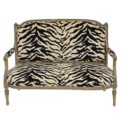 Lot 257 - French canapé two-seat sofa