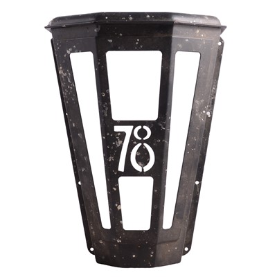 Lot 141 - Modern exterior lantern cage for 78 Derngate, the Charles Rennie Mackintosh house in Northampton