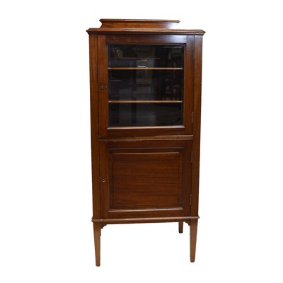 Lot 436 - Edwardian mahogany music cabinet