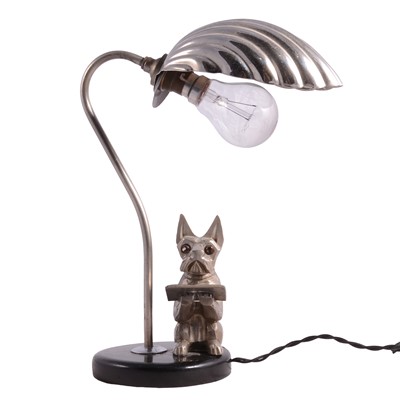 Lot 146 - Art Deco reading lamp, possibly by H A Moreau