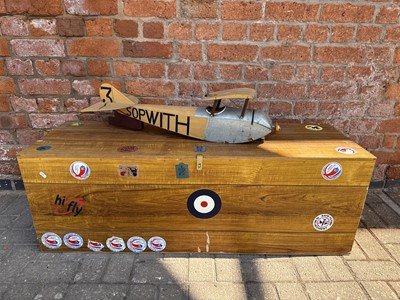 Lot 189 - Four assembled model aeroplanes, mounted with engines