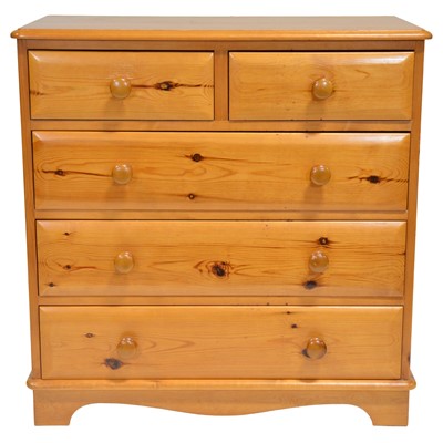 Lot 437 - Modern pine bedroom suite