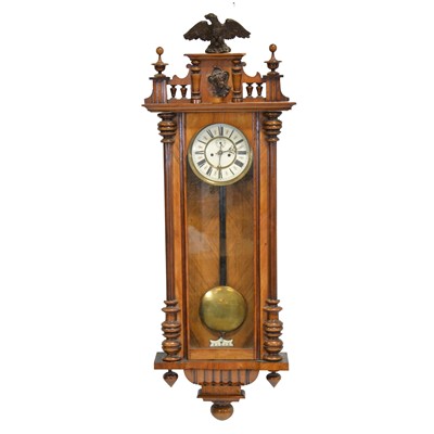 Lot 433 - Walnut Vienna wall clock