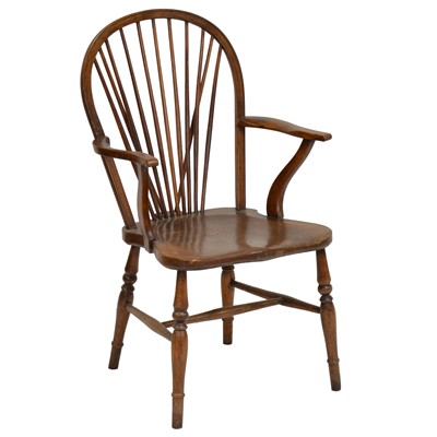Lot 252 - Ash, elm and beech Windsor chair