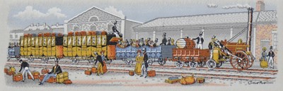 Lot 166 - A collection nine Cash's rectangular silk pictures, Mississippi, Daimler, Rolls Royce.