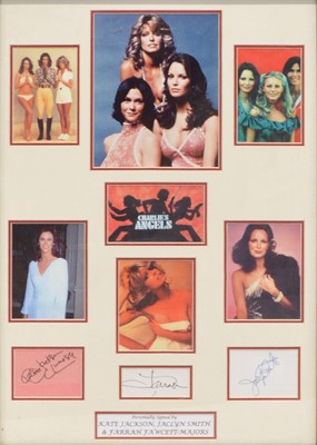 Lot 332 - Charlie's Angels, framed signed presentation
