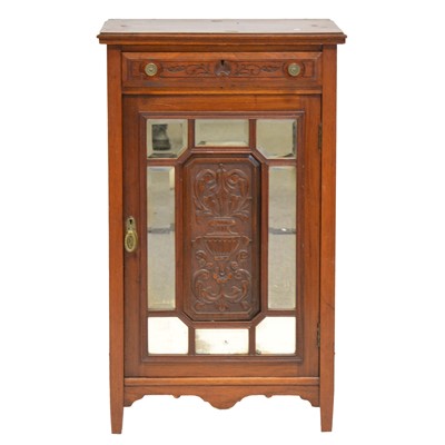 Lot 406 - Victorian walnut music cabinet