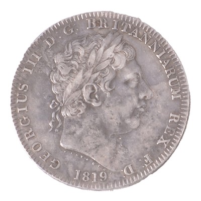 Lot 279 - George III crown (1819).
