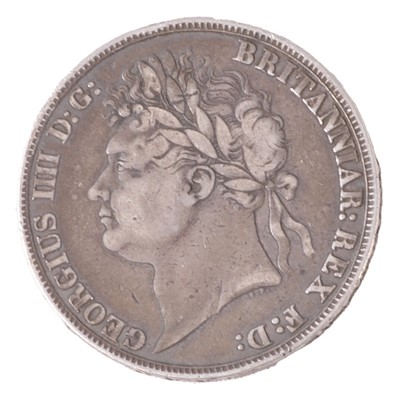 Lot 280 - George IV crown (1821).