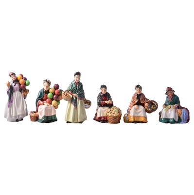 Lot 121 - Six Royal Doulton figurines