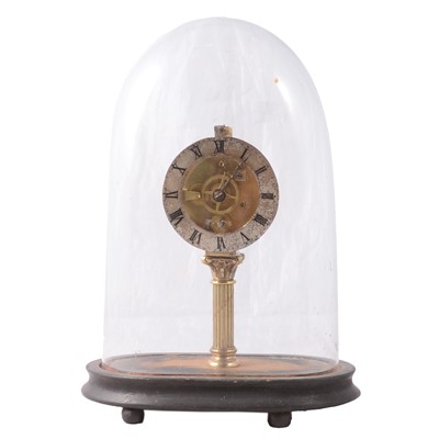 Lot 189 - Horsebrasses, small skeleton clock, ballot box, and a modern musical box