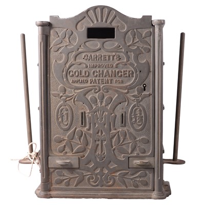 Lot 199 - Early 20th century gold coin sovereign changer machine - "Garrett's Improved Gold Changer"