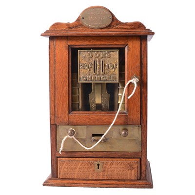 Lot 207 - Early 20th century gold coin changer machine - J.C Cox