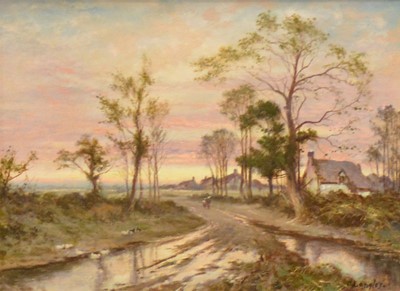 Lot 357 - W Langley, Nr Woking, and Evening Glow