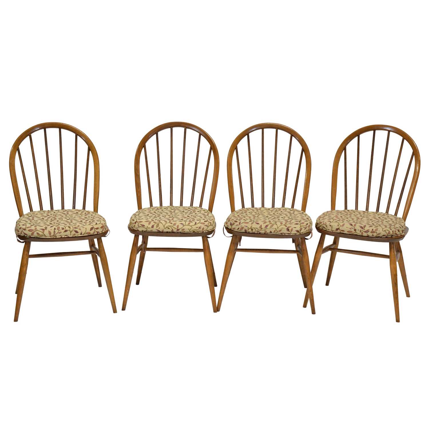 Lot 557 - Set of six Ercol kitchen chairs,