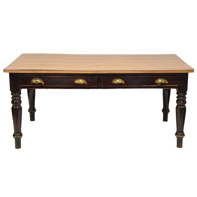 Lot 456 - Victorian pine kitchen table