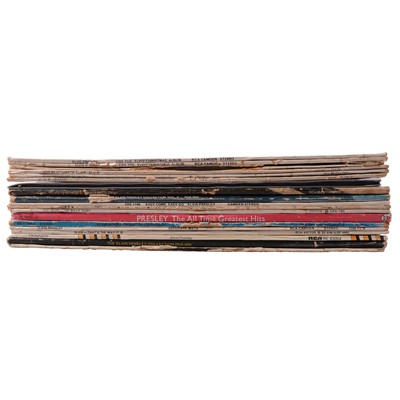 Lot 84T - Quantity of Elvis Presley LPs and Singles