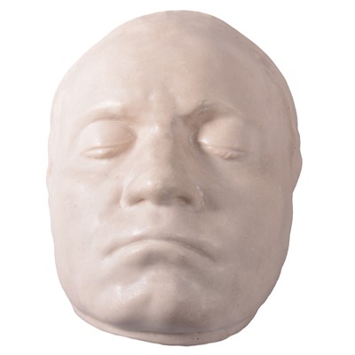 Lot 115 - Pottery death mask, Beethoven