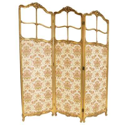 Lot 284 - Early 20th Century French folding screen