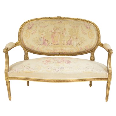 Lot 287 - Early 20th Century French five piece salon suite
