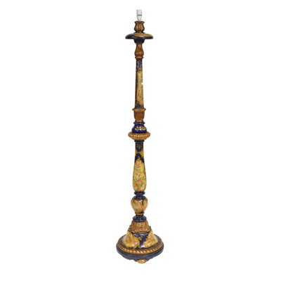 Lot 469 - French painted standard lamp