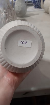 Lot 39 - Nine white stoneware jugs