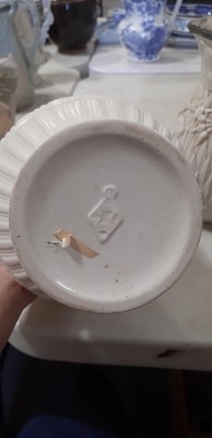 Lot 39 - Nine white stoneware jugs