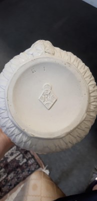 Lot 39 - Nine white stoneware jugs