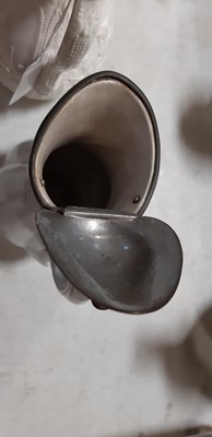 Lot 39 - Nine white stoneware jugs