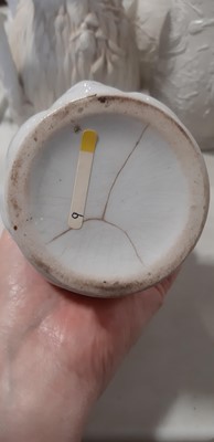 Lot 39 - Nine white stoneware jugs