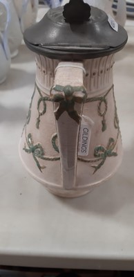 Lot 44 - Six Staffordshire stoneware jugs and pots