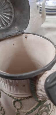 Lot 44 - Six Staffordshire stoneware jugs and pots