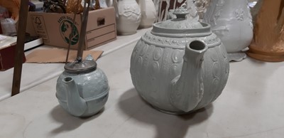 Lot 44 - Six Staffordshire stoneware jugs and pots