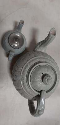 Lot 44 - Six Staffordshire stoneware jugs and pots