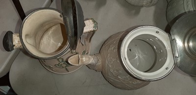 Lot 44 - Six Staffordshire stoneware jugs and pots