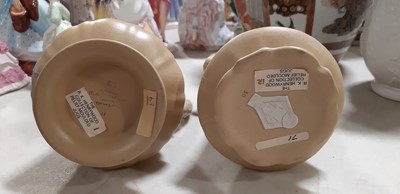 Lot 41 - Six buff-coloured relief-moulded jugs