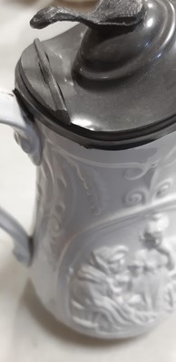 Lot 42 - Six relief-moulded jugs