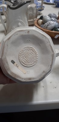 Lot 42 - Six relief-moulded jugs