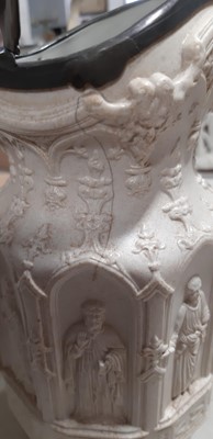 Lot 42 - Six relief-moulded jugs