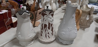 Lot 43 - Six relief-moulded jugs