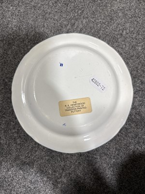 Lot 46 - Eight items of blue and white transferware