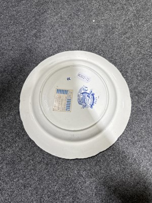 Lot 46 - Eight items of blue and white transferware