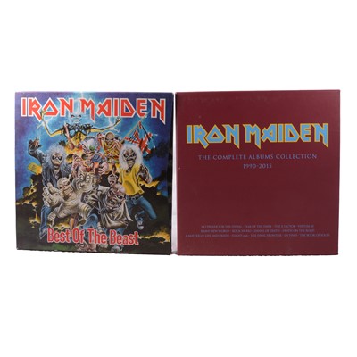 Lot 58 - Iron Maiden, The Best of The Beast, box set and other vinyl lp's