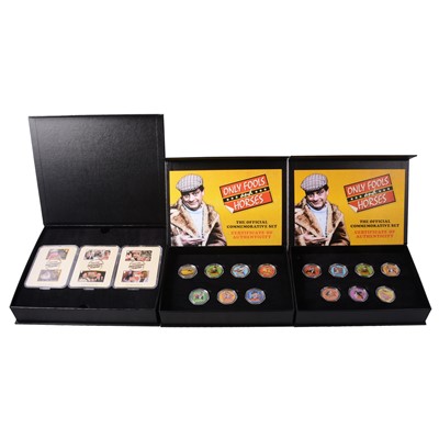 Lot 327 - Two Westminster Mint Only Fools And Horses 50p Coin Sets, and Royal Mail stamp set.