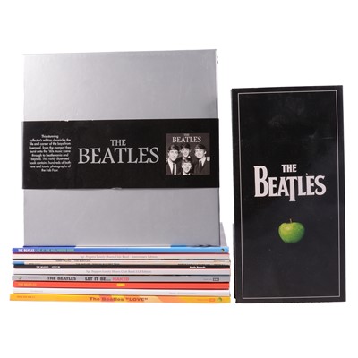 Lot 73 - The Beatles, CD box set, another box set and 10 vinyl lp's.