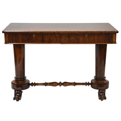 Lot 499 - Victorian rosewood stretcher table