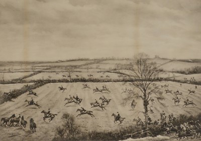 Lot 364 - G D Giles, The Pytchley, four hunting prints