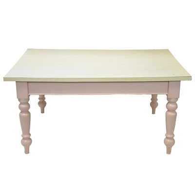 Lot 522 - Victorian painted pine kitchen table
