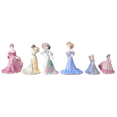 Lot 127 - Collection of fifteen Coalport figurines