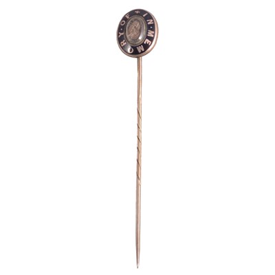 Lot 346 - An In Memoriam stick pin.